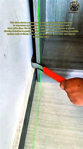 Amazing Cabinet Lifting Tool | Genius Furniture Installation Hack Every Carpenter Should Know