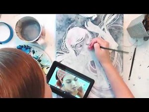 Kelly McKernan's Process and Technique in Watercolor