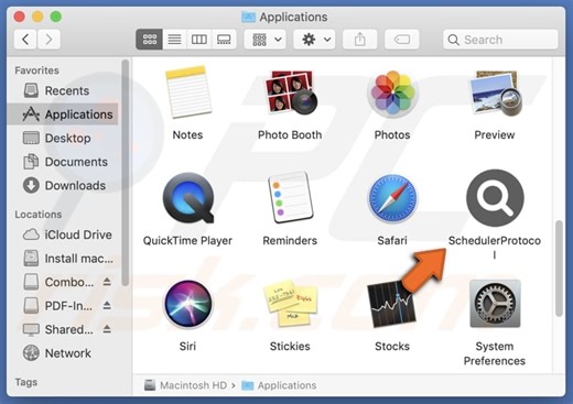 SchedulerProtocol Adware (Mac)