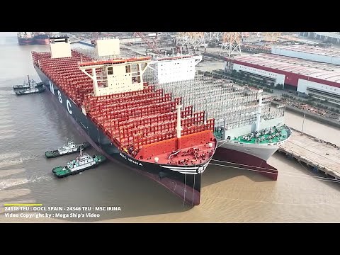 Msc Irina , Oocl Spain and Oocl Pieraus : new container vessels 24000 TEU