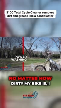 Get ready to uncover the power of S100 Total Cycle Cleaner, the game-changing solution that puts traditional cleaning methods to shame. No more wrestling with stubborn dirt and grease! Watch as this enthusiast transforms an aged 1997 CR250 from grimy to gleaming with just one application. Initially skeptical about the capabilities of a spray cleaner, the results speak for themselves—S100 proves to be a true contender, rivaling even the might of a sandblaster! Witness the magic as tough-to-reach 