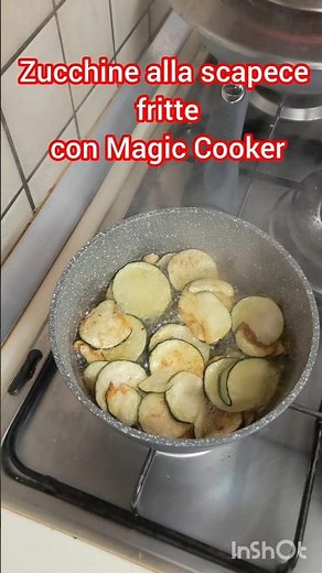Zucchine alla scapece fritte con Magic Cooker
