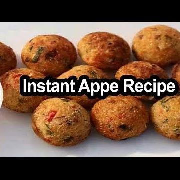 Instant Appe Recipe - How to Make Instant Rava Appam Recipe