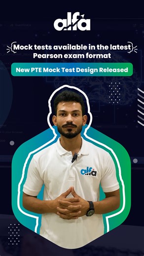 Big news for all PTE aspirants! 🚀 AlfaPTE now offers mock tests with the latest Pearson exam format, giving you the closest feel to the real PTE exam. ✅ Real exam-like interface ✅ Updated design & structure ✅ Smart practice experience ✅ Build confidence for test day Prepare smarter, boost your confidence, and walk into your PTE test fully prepared. 👉 Try it now at https://AlfaPTE.com #PTE #PTEExam #PTEPractice #AlfaPTE #PTEPreparation #PTEStudy #PTETips #PTE2025 #MockTest #alfaeducation #PTEMo