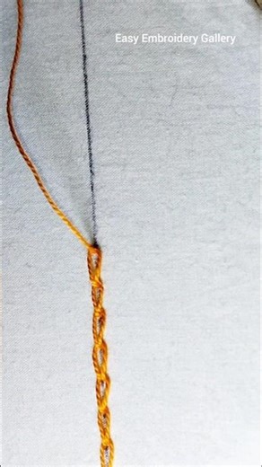 Learn Chain Stitch Embroidery in 5 Minutes | How to Do Chain Stitch Embroidery #chainstitch