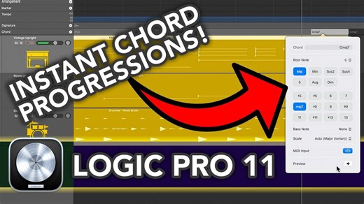 Logic Pro 11 和弦轨道 (完整教程)