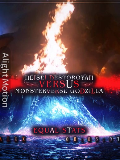 Heisei Destoroyah vs Monsterverse Godzilla(Equal Stats)#godzillavsdestoroyah#godzillaedits#monsterverse#godzilla#destoroyah