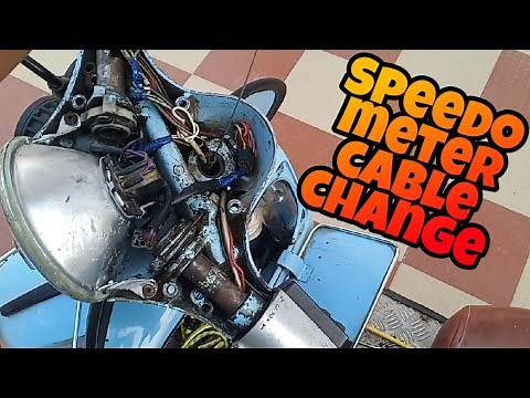 How to change speedometer cable on Vespa