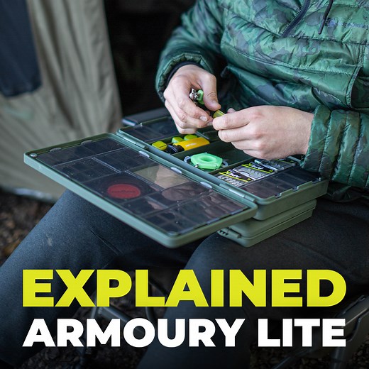 Armoury Lite Tackle Box: 📦 57 storage compartments 📦 Plenty of room for all of the essentials whilst still remaining a lightweight option 📦 Fully compatible with the RidgeMonkey Ruggage range #RidgeMonkey #Fishing #Fish #Outdoors | RidgeMonkey