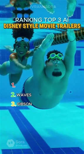 RANKING TOP 3 AI DISNEY STYLE MOVIE TRAILERS