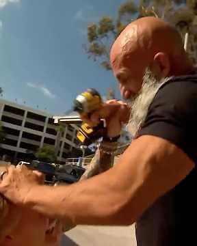 he brought a power drill to a fistfight!!