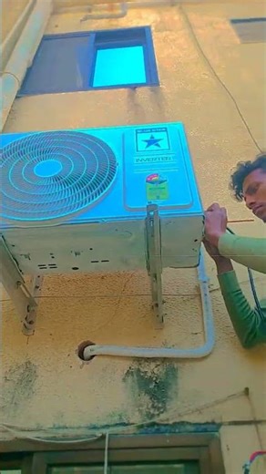 ac installation 👀 Blue Star inverter AC 👀