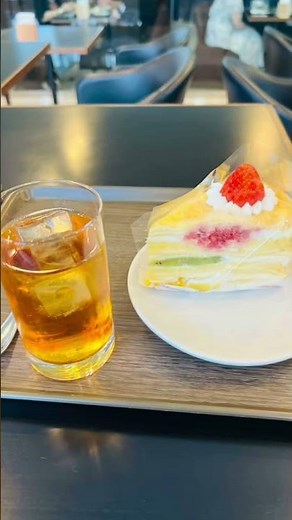 シャトレーゼホテルのウェルカムケーキ🍰【JJハニー】#shorts#シャトレーゼホテルウェルカムケーキ