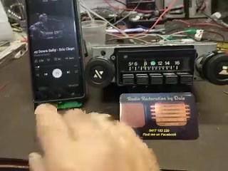 This project is a WB radio that's been updated with Bluetooth and 4 channel 60 watt amplifier led light | Radio Restoration by Dale