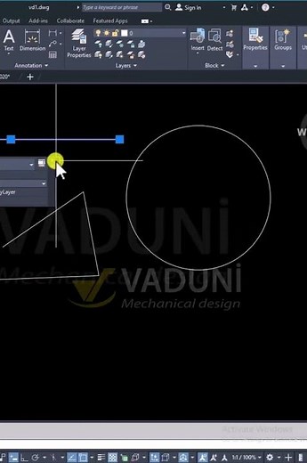 How to view object properties in AutoCAD with just one click #autocad #tips