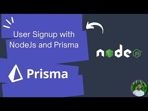 User Signup System with Node.js and Prisma ORM | Step-by-Step Guide