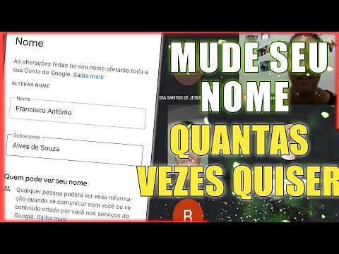 Como mudar o nome no Google MEET