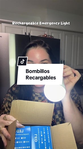 Estos bombillos recargables son de los más pedidos por nuestros familiares en Cuba ➡️➡️➡️ 4 Pack Rechargeable Emergency Light Bulbs A19, Camping Lamp Battery Powered LED Light Bulb 6000 #rechargeablelight #rechargeablebulb #cubanosenusa #ParaCuba #tiktokshop