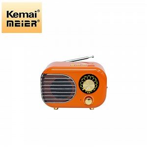 [Hot Item] Lively Orange Round Lovely Wireless Bluetooth Radio Supports USB, TF Card Play, Rechargeable Full Band