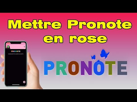 Comment changer la couleur sur Pronote