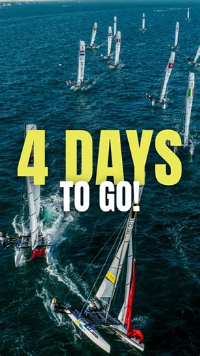 ⏳ 4 days to go! The countdown to the 2025 Worlds is on 🌊⛵ Today we’re giving you a sneak peek from Nacra 17 training on the water—speed, teamwork, and a Sardinian sunset to wrap it all off 🌅. The stage is set… next stop: World Championship racing! #Cagliari2025 #Nacra17 #Worlds2025 #Sailing | Nacra 17 Sailing