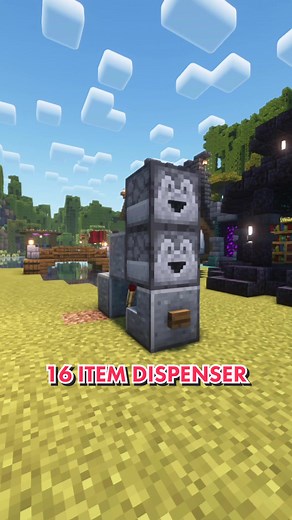 How to Make a 16 Item Dispenser in Minecraft
