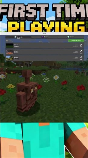 Playing Minecraft For The first Time