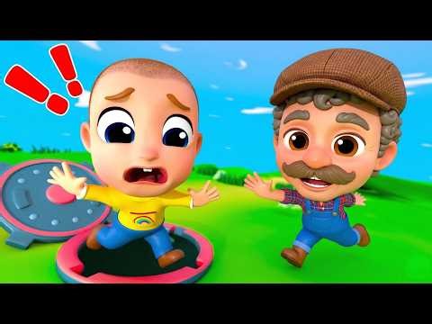 Don't Play on the Manhole Cover | Old MAcDonald Farm Safety Rules. Kids Songs & Nursery Rhymes
