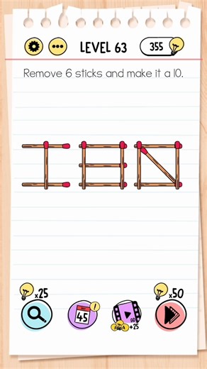 Brain test level 63 🧠💥 #trending #braintestsolution #brainteaser #games #braintestlevel #gaming