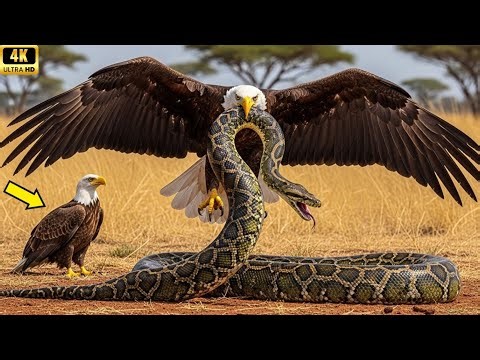 Claws in the Air – Eagle Confronts Giant Python