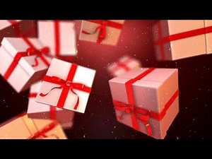 Christmas gift falling effect LED background video | Free Background Footage