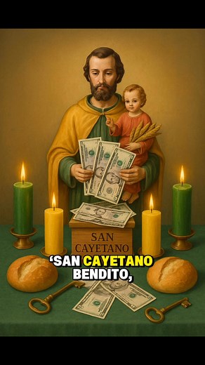 Ritual poderoso de San Cayetano para atraer clientes, activar ventas y abrir caminos de prosperidad. Hazlo en jueves o 7 de cada mes con fe y buena energía. 💛✨ #SanCayetano #AtraerClientes #RitualDeProsperidad #NegocioPróspero #VentasAltas #EnergíaPositiva #Abundancia | Oreja De La Lotería