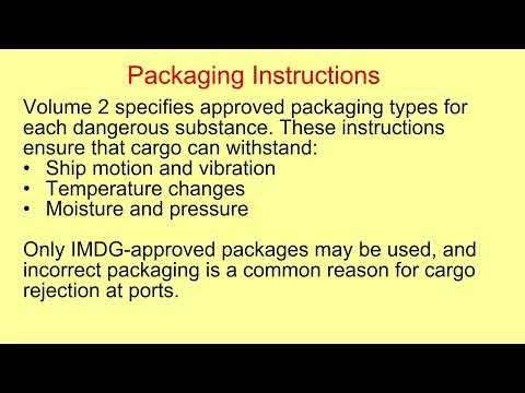 IMDG Code Volume 2 Explained
