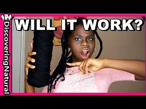 African Threading Natural Hair with Yarn