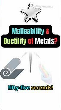🥇🔥Metal Marvels: Ductility & Malleability Unleashed! ⚙️💥