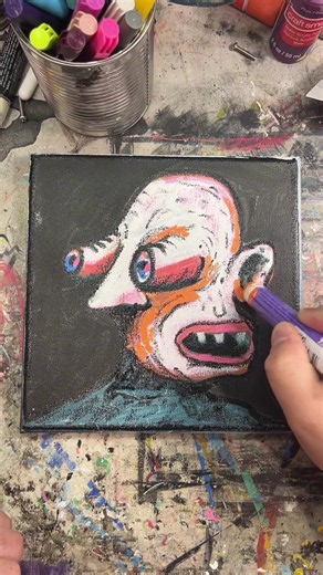 Has this ever happened to you? #artist #drawing #painting #sketchbook #learnontiktok