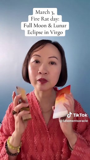 March 3, Fire Rat day takes us into the first Full Moon of the Fire Horse year, which marks the the last day of Lunar new year celebrations. The new year began on February 17th with a New Moon and an annular solar eclipse opening up a portal of light which symbolized the abundance of light that is contained in the Fire Horse, and now we have a total lunar eclipse accompanying the Full Moon in Virgo, which is exact at 3:38am Pacific Time, to take us from that liminal space between eclipses where