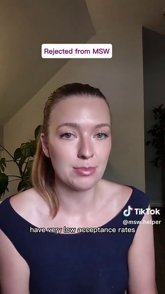 You didn't get rejected from the MSW program because you aren't a good candidate. The unfortunate truth is that because MSW programs are so competitive many qualified applicants get rejected. If you're in this boat you are not alone, and you are not out of options either. #MSWRejection #SocialWorkTikTok #GradSchoolStruggles #MSWApplications #RejectedButWorthy #MSWJourney #AcademicTikTok #YouAreNotAlone #KeepApplying