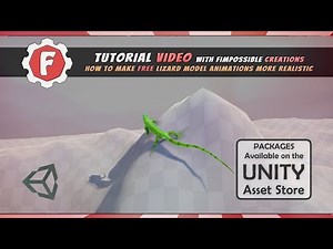 [Unity Tutorial] How to make free Lizard Model animate procedurally with FImpossible Assets
