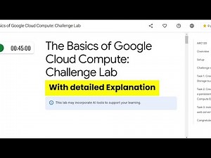 The Basics of Google Cloud Compute Challenge Lab | GCP lab with detailed explanation