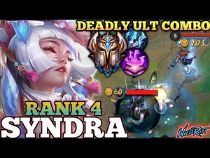 SYNDRA PERFECT ULT EXECUTION! DEADLY MIDLANE KILLLER - TOP 4 GLOBAL SYNDRA BY BDM Krony - WILD RIFT
