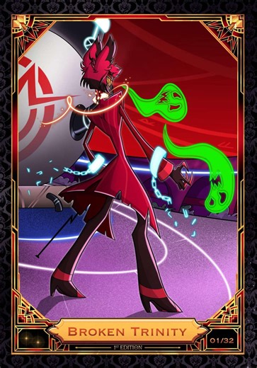 Broken Trinity 01/32 Hazbin Hotel Fancard - Etsy UK