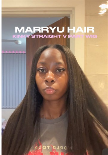 Easy Kinky Straight V Part Wig Installation Guide