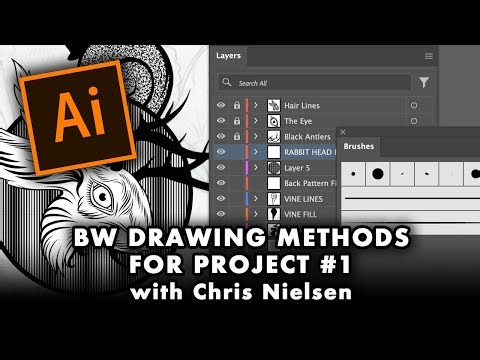 BLACK & WHITE PROJECT #1 Drawing Basics in Adobe Illustrator