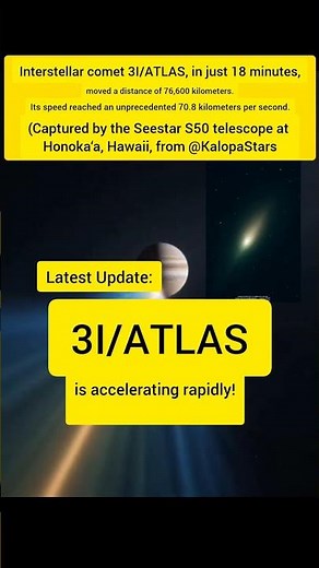 3I/ATLAS: The Fastest Interstellar Object Ever Observed