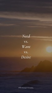 Need vs. want vs. desire I think it’s important to create a clear distinction between some of our languaging around this topic. For the purposes of this conversation, why don’t we say that “needs” are the core, fundamental things that keep us alive. We can distinguish those from “wants” in that the thing(s) in question is about enhancing my life in some way, elevating it from a need. From there, desire is a deepening, an amplification of that want. Something that you have a tremendous passion fo