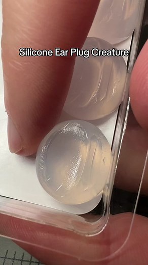 Teal Silicone Ear Plug Creature with Flocking Fiber