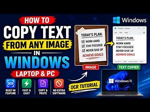 How to Copy Text from Any Image in Windows | Laptop & PC | OCR Tutorial
