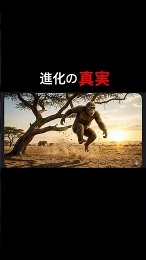 人類はどう進化したのか？一瞬でわかる動画#歴史#人類史#進化の歴史