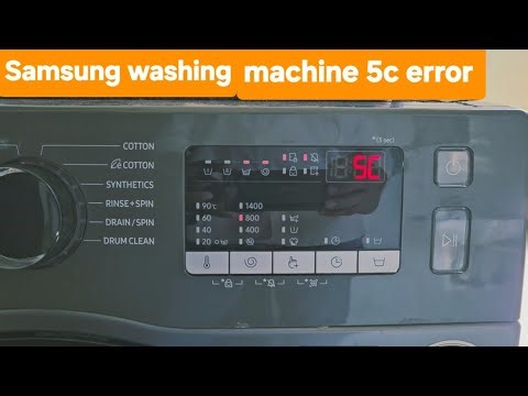 5C error in Samsung washing machine. #samsung​ #washingmachines​ #howtorepair​ #shortvideo​ #shorts